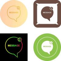 Message Bubbles Icon Design vector