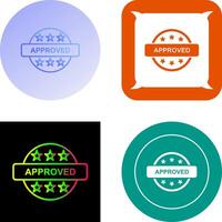 Approved Icon Design vector