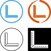 square Ruler Icon Design vector