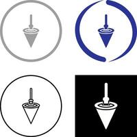 Plumb Bob Icon Design vector