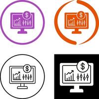 Stock Market Icon Design vector