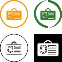 Id Card Icon Design vector