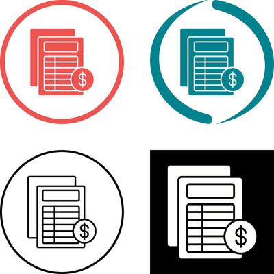 Invoice Icon Design