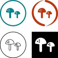 Mushrooms Icon Design vector