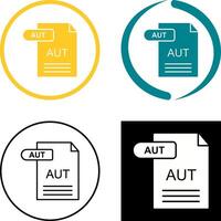 AUT Icon Design vector