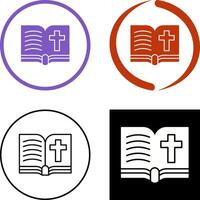 Biblia icono diseño vector