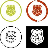 Police shield Icon Design vector