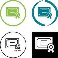 Certificate Icon Design vector