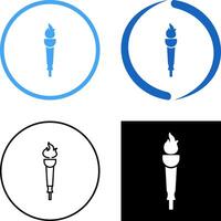 Museum Torch Icon Design vector
