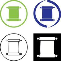 Scroll of Paper Icon Design vector