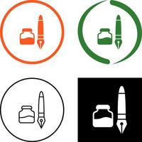 Ink and Pen Icon Design vector
