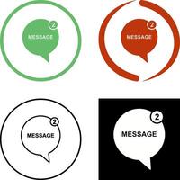 Message Bubbles Icon Design vector