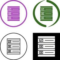 Ballot Paper Icon Design vector