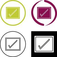 Checkbox Icon Design vector