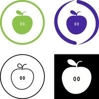 diseño de icono de manzanas vector