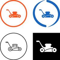 Lawn Mower Icon Design vector