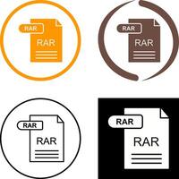 RAR Icon Design vector