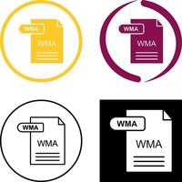 WMA Icon Design vector