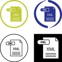 XML Icon Design vector