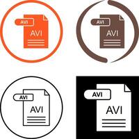 AVI Icon Design vector