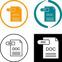 DOC Icon Design vector