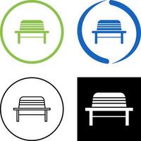 Garden Bench Icon Design vector