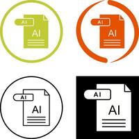 AI Icon Design vector