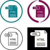 HTML Icon Design vector