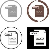 DOCX Icon Design vector