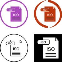 ISO Icon Design vector