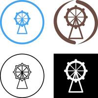diseño de icono de rueda de la fortuna vector