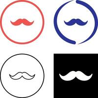 diseño de icono de bigote vector