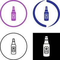 Beer Bottle Icon Design vector