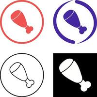 Cooked Ham Icon Design vector