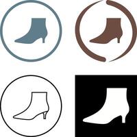 Boots with Heels Icon Design vector