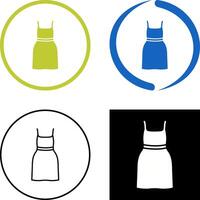 Cocktail Dress Icon Design vector