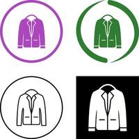 Stylish Jacket Icon Design vector