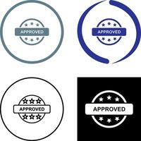Approved Icon Design vector