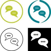 Conversation Bubbles Icon Design vector