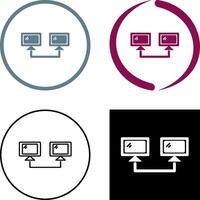 Connected Systems Icon Design vector