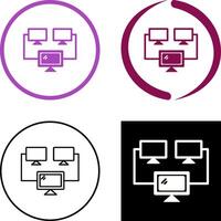Connected Systems Icon Design vector