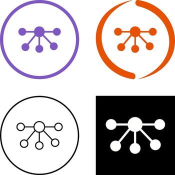 Nodes Icon Design vector