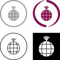 global señales icono diseño vector