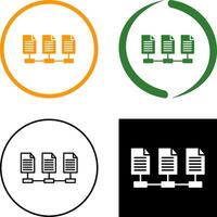 Network Files Icon Design vector