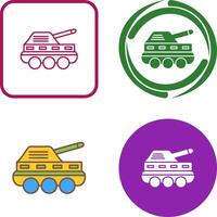 infantería tanque icono diseño vector