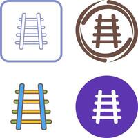 Train Tracks Icon Design vector