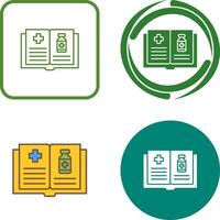 Medical Book Icon Design vector