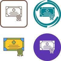 Certificate Icon Design vector