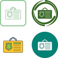 Id Card Icon Design vector