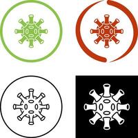 Virus Icon Design vector